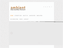 Tablet Screenshot of ambientjobs.com